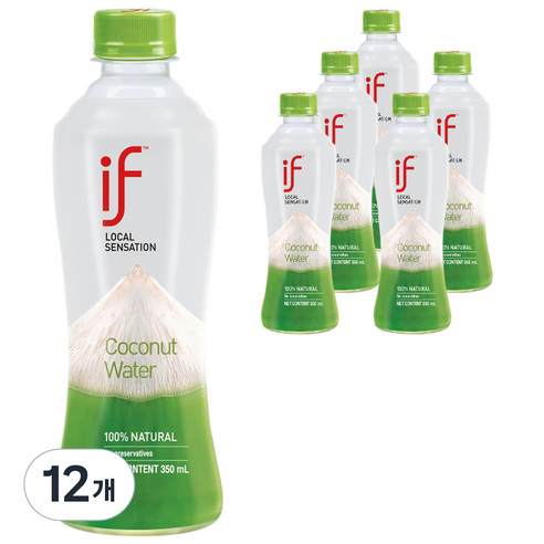 이프 코코넛 워터 오리지널, 350ml, 12개