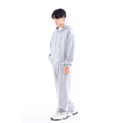國中 時尚 男孩 女孩 普通 服裝 上衣 兜帽 T恤 國中