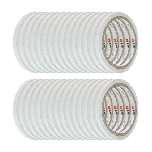 엠파이어 양면테이프 7mm x 10m, 화이트 반투명, 30개입