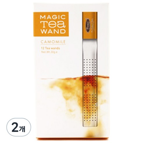 프리미어스티 실버 매직 티완드 카모마일 허브차, 2.5g, 12개입, 2개
