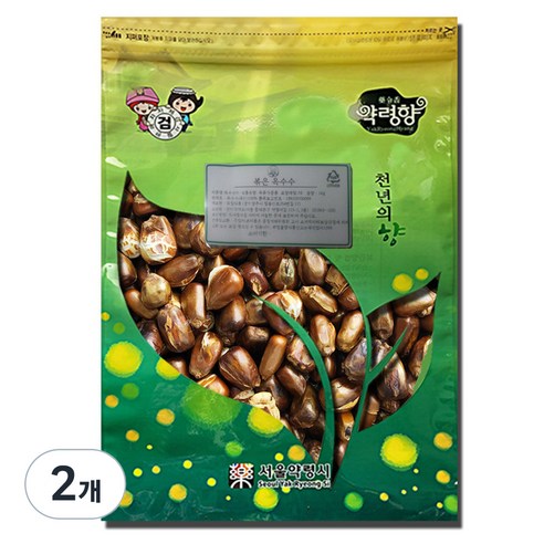 천지가약초 볶은 옥수수차, 1kg, 2개