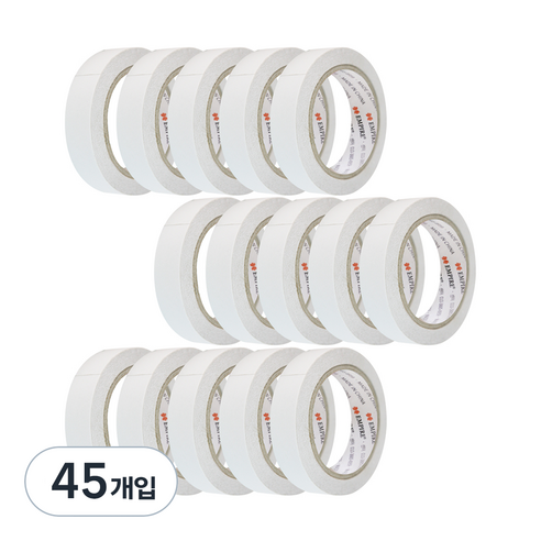 엠파이어 양면테이프 24mm x 20m, 화이트 반투명, 45개입