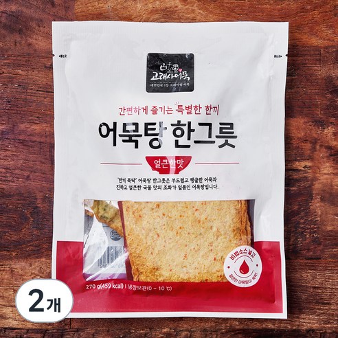 고래사어묵 어묵탕 한그릇 얼큰한 맛, 270g, 2개