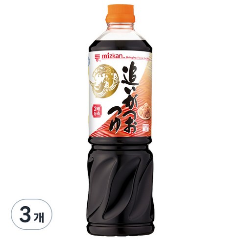 미쯔칸 농축 쯔유, 1L, 3개