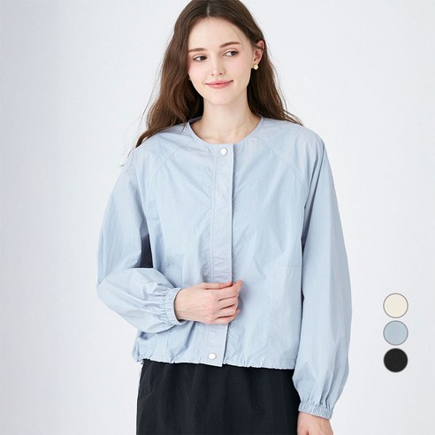 ELLE PARIS 노카라 경량 바람막이 자켓