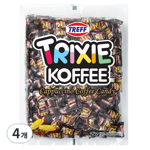 TRIXIE 카푸치노 커피 캔디, 2kg, 4개