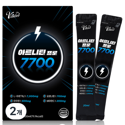 비타솔 아르니틴 프로 7700 베리맛 15p, 300ml, 2개