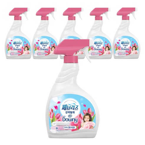 페브리즈 섬유탈취제 다우니 에이프릴향 대용량 본품, 900ml, 6개