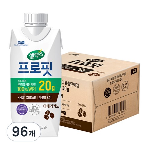셀렉스 프로핏 웨이프로틴 아메리카노, 330ml, 96개