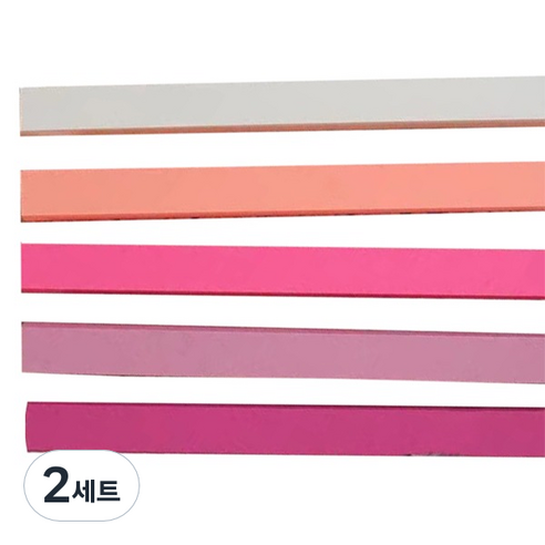 미소로운 이벤트 양면 별 종이접기 멀티페이퍼 소녀핑크 540p 세트, 2세트, 5색