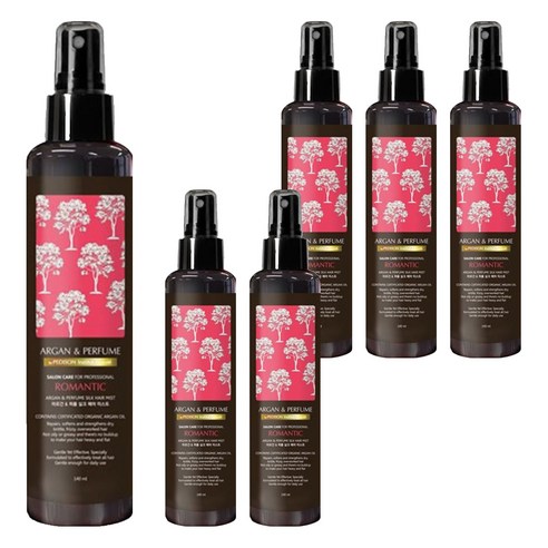 페디슨 보떼 아르간 퍼퓸 헤어 실크미스트 로맨틱 에센스, 140ml, 6개