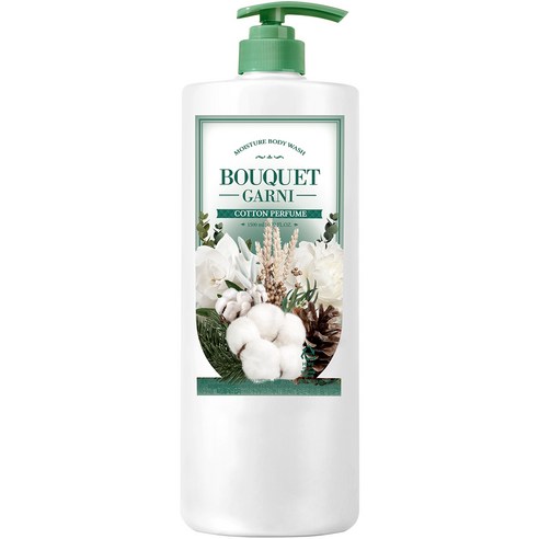 부케가르니 모이스처 바디워시 코튼퍼퓸, 1.5L, 1개