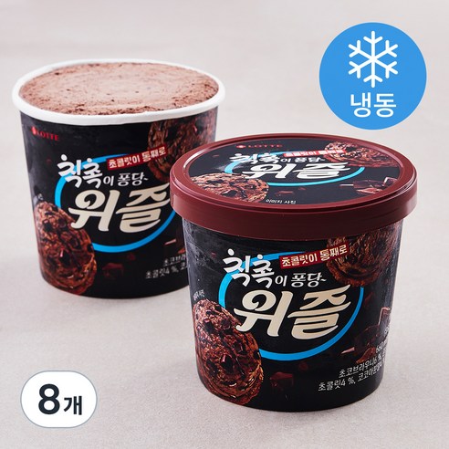 롯데웰푸드 위즐 칙촉 아이스크림 (냉동), 660ml, 1개입, 8개