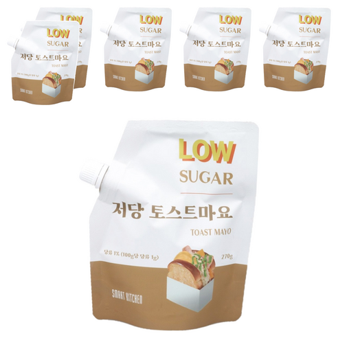 스마트키친 저당 토스트마요, 6개, 270g