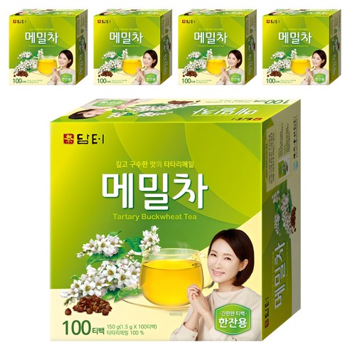 담터 메밀차100T/차/티백, 1.5g, 100개입, 5개