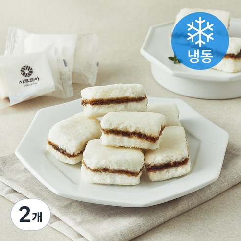 시루조아 우유가득 달콤한 설기 (냉동), 450g, 2개
