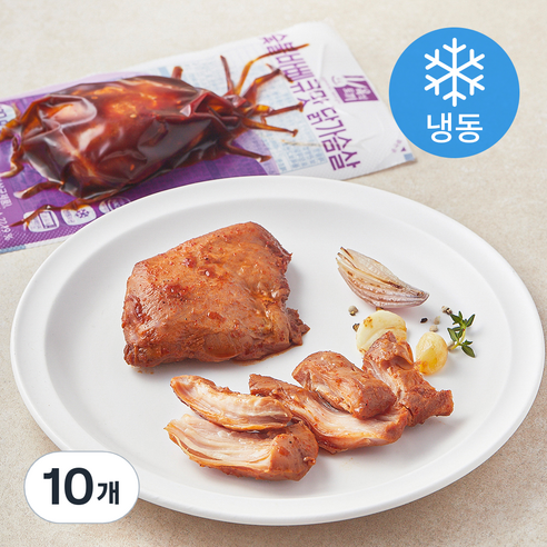육식토끼 숯불바베큐맛 닭가슴살 (냉동), 100g, 10개, 1개입