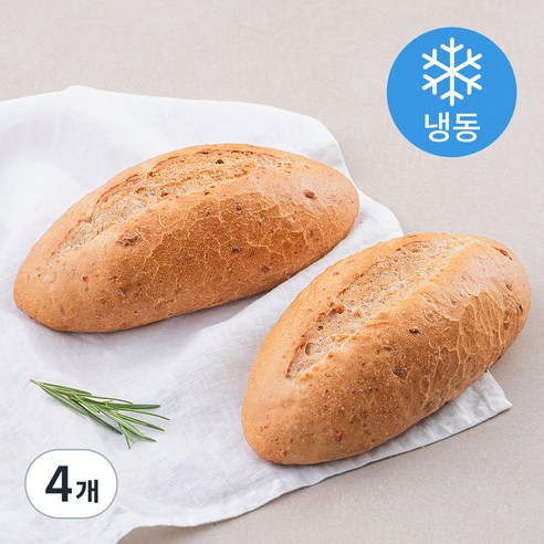 곰곰 호두 깜빠뉴 (냉동), 250g, 4개