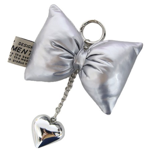 밋밋한 가방에 사랑스러움을 더하다! 니뜨 쿠션 리본 키링 솔직 후기 리본키링