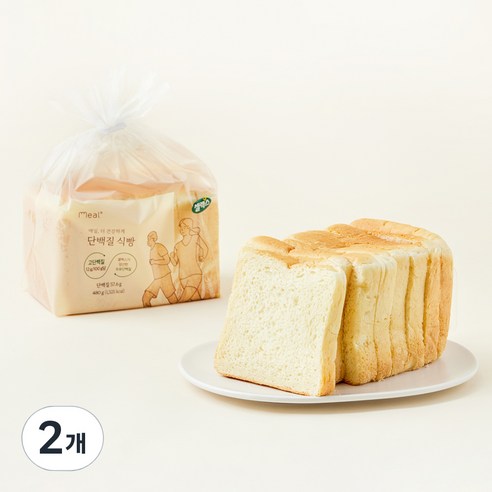 밀도 셀렉스 단백질 식빵, 480g, 2개