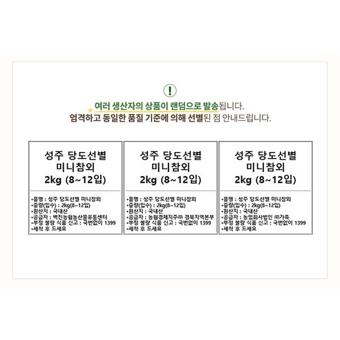 신선한 미니참외, 건강과 즐거움을 담다
