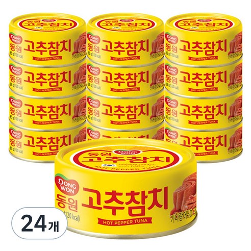 동원참치 고추참치, 85g, 24개