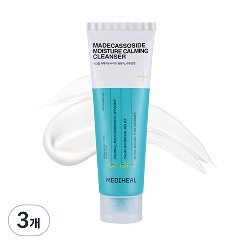 메디힐 마데카소사이드 수분 진정 클렌징폼, 120ml, 3개