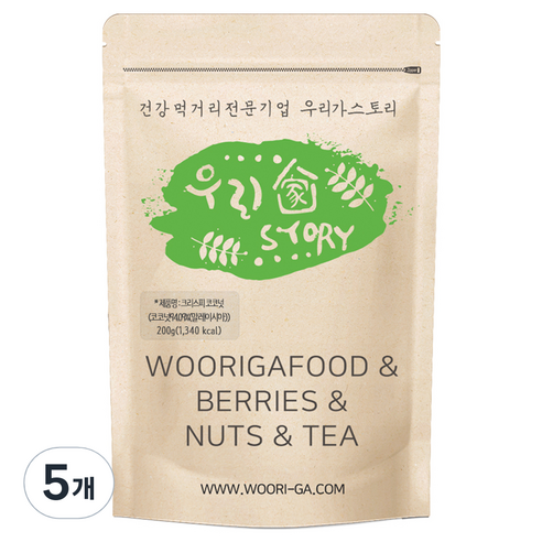 우리가스토리 크리스피 코코넛, 200g, 5개