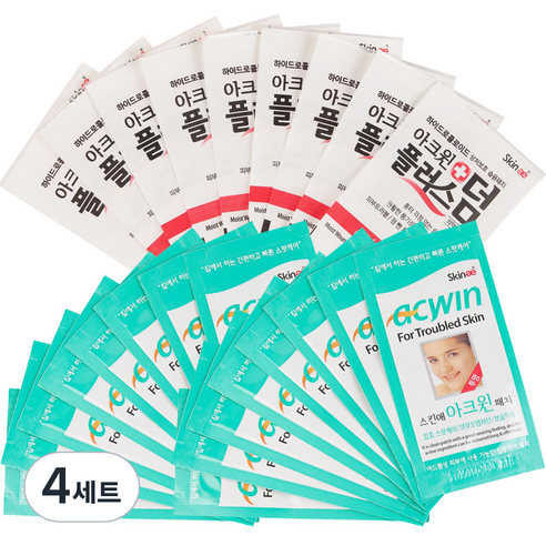 스킨애 아크윈 스팟패치 16p + 플러스덤 9p, 4개
