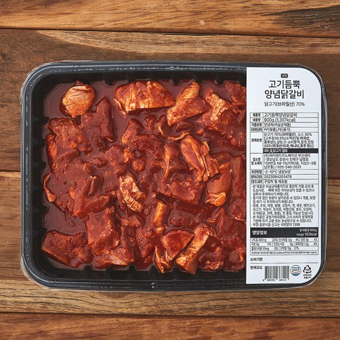 고기듬뿍 양념 닭갈비, 1개, 800g