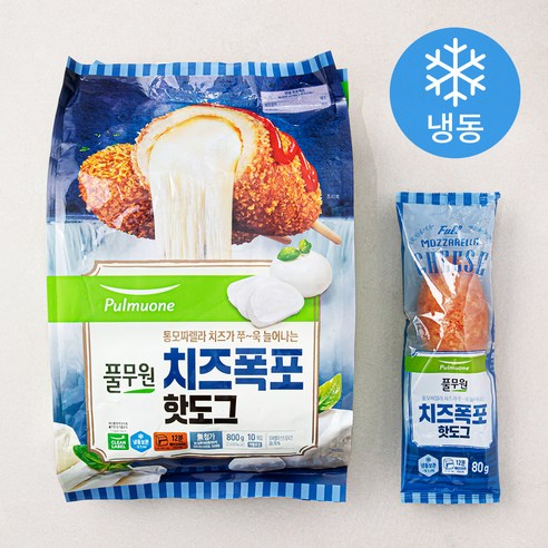 풀무원 모짜렐라 치즈폭포 핫도그 800g 냉동 1개 
냉장/냉동/간편요리