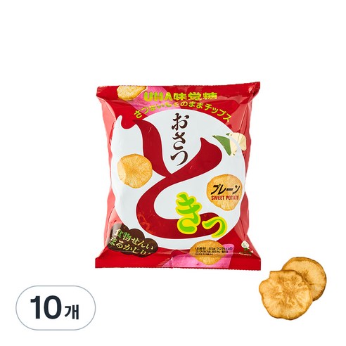 UHA 미카쿠도 오사츠도키 고구마칩, 10개, 85g