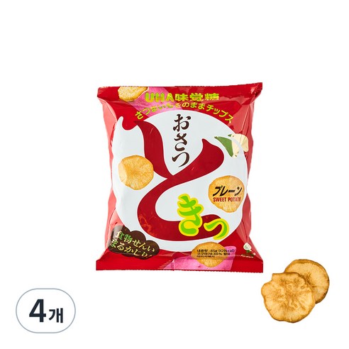 UHA 미카쿠도 오사츠도키 고구마칩, 4개, 85g