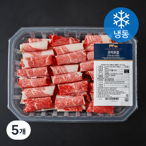 굿미트찹 미국산 차돌박이 돌돌말이 구이 (냉동), 5개, 500g