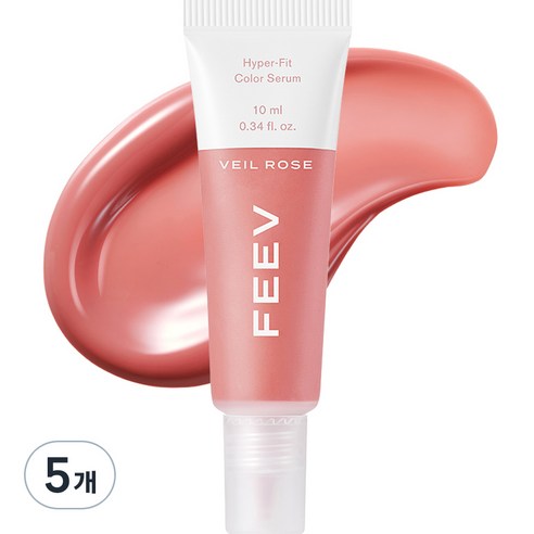 피브 하이퍼 핏 컬러세럼 미니 블러셔 10ml, 베일로즈, 5개