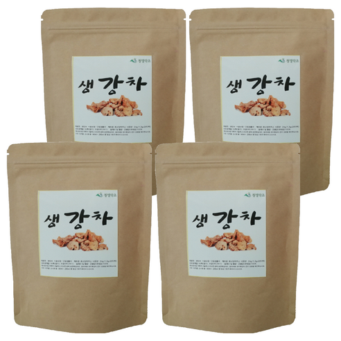 청명약초 생강차 티백 국내산, 1.2g, 20개입, 4개