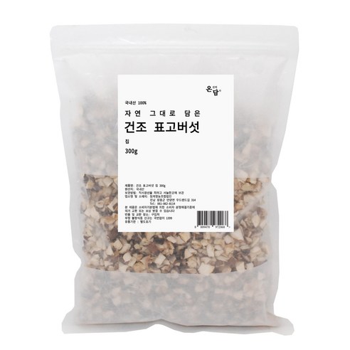 온담 자연 그대로 담은 건조 표고 버섯 칩, 300g, 1개