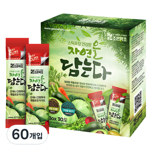 조은약초 자연을 담는다 프리미엄 다시마환 스틱, 60개입, 3g