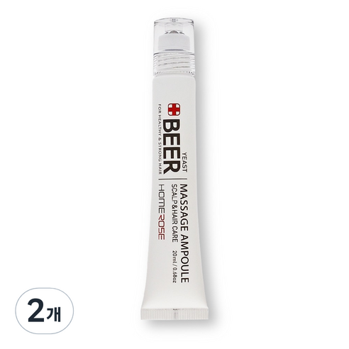 홈로즈 맥주효모 마사지 앰플, 20ml, 2개