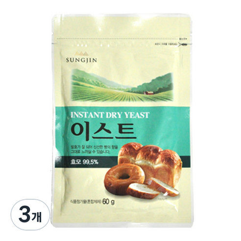 성진 이스트, 60g, 3개