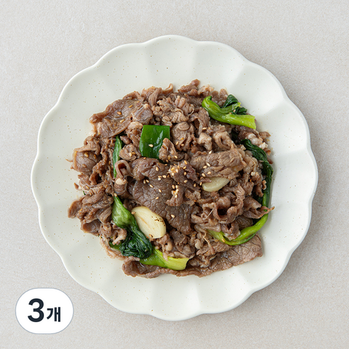 강남밥상 소고기청경채볶음, 250g, 3개