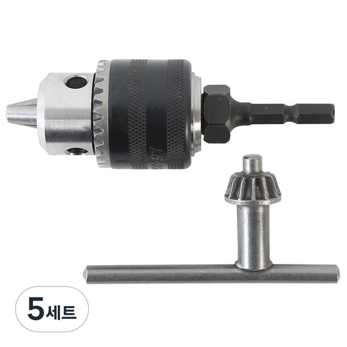 블루텍 원터치 드릴 척 육각생크 세트 BDA-13H C5411070, 5세트