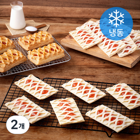 삼양사 서브큐 딸기파이 20개입 (냉동), 1.5kg, 2개