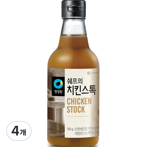 청정원 쉐프의 치킨스톡, 750g, 4개