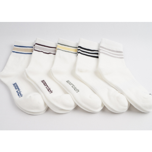 우리 아이 발 건강과 스타일을 책임질 비바세븐 주니어 에이스 스포티 중목 양말!
