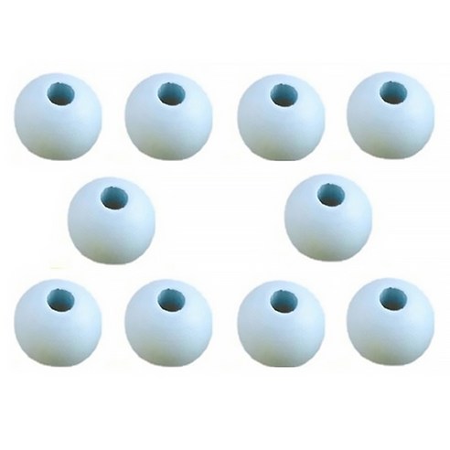 마다꾸미 우드비즈 DIY공예 나무구슬 20mm 10p, 하늘색(구슬), 1개