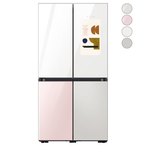 [색상선택형] 삼성전자 비스포크 패밀리허브 냉장고 방문설치, RF85A95H2APW