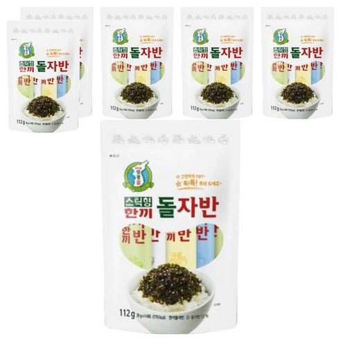 지도표성경 스틱형 한끼 돌자반 김 랜덤발송 14p, 112g, 6개