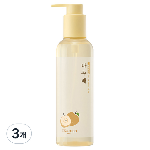 스킨푸드 나주배 딥 클렌징 오일, 200ml, 3개