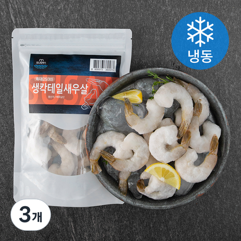 엠수산 칵테일 새우 특대 (냉동), 200g (11~13 마리), 3개